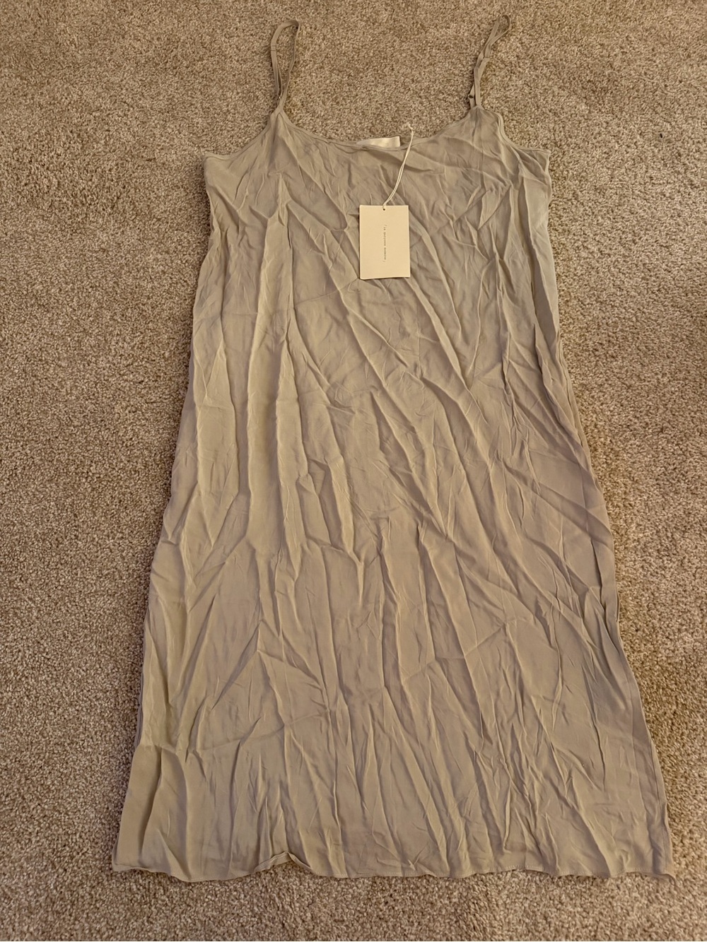 La Garconne Moderne Slip Dress light grey M NWT - Picture 3 of 3